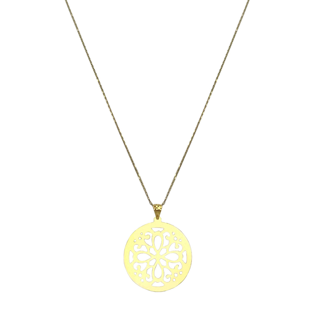 Collar oro amarillo mandala