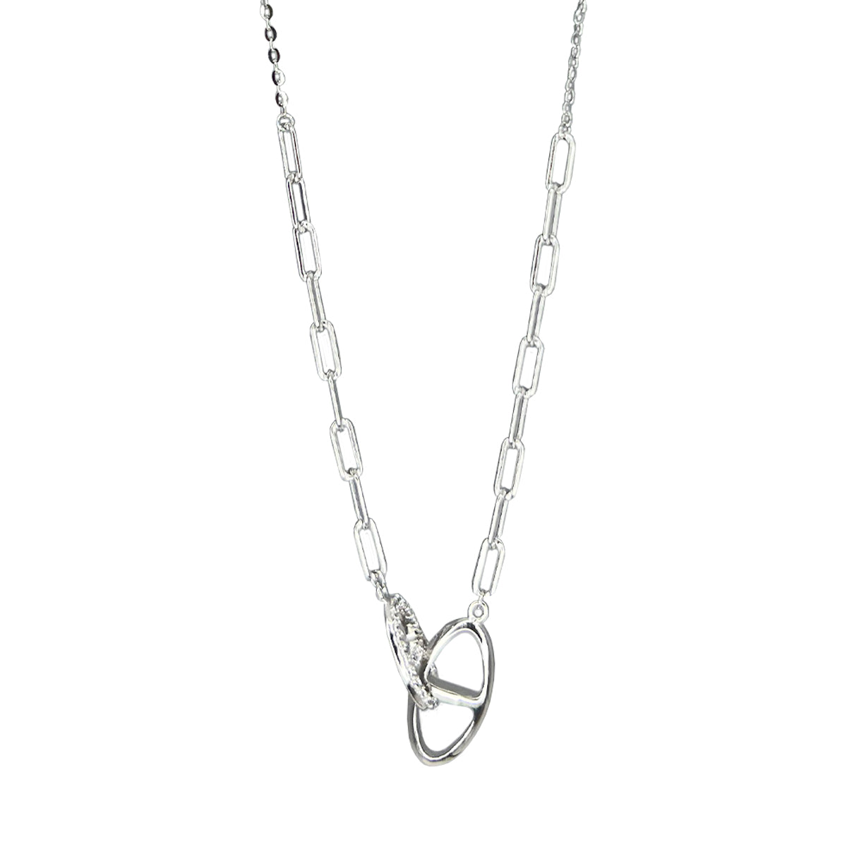 Conjunto collar/aros en plata