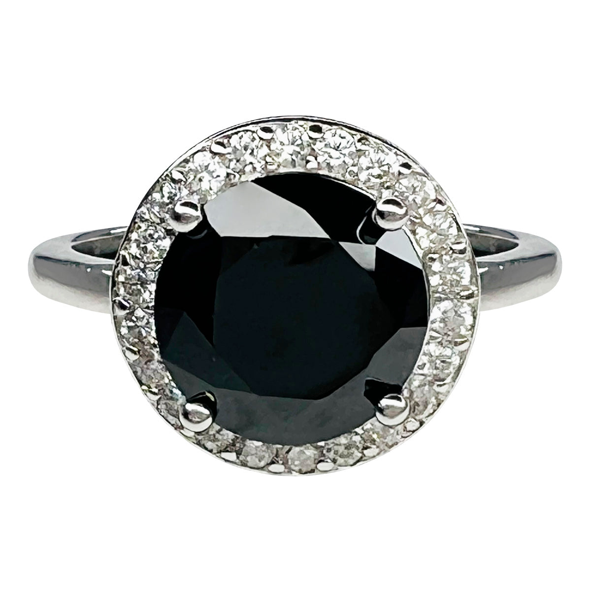 Anillo solitario en plata