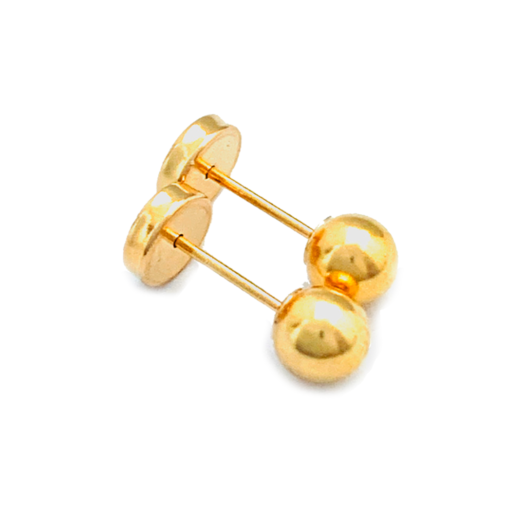 Aros abridor Bolita en Oro Amarillo