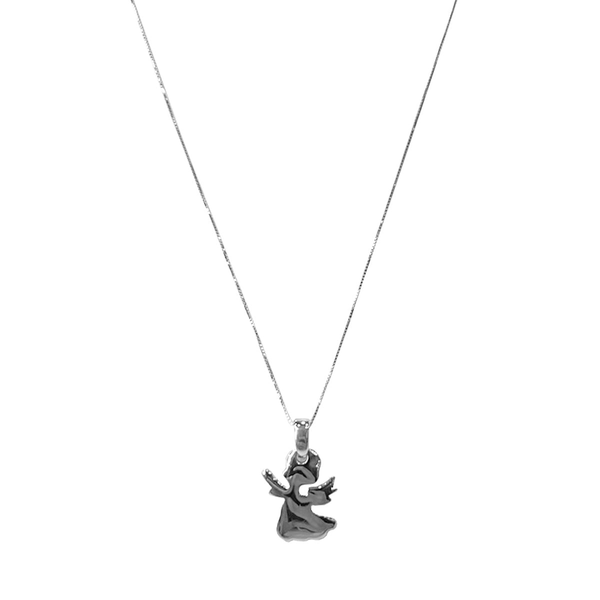 Collar oro blanco angelito