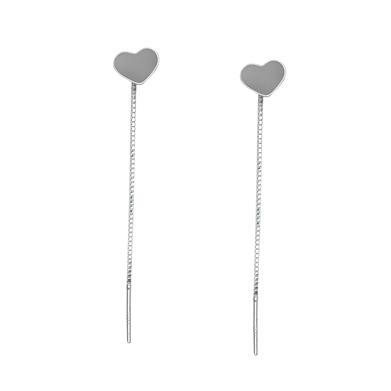 Aros largos en plata
