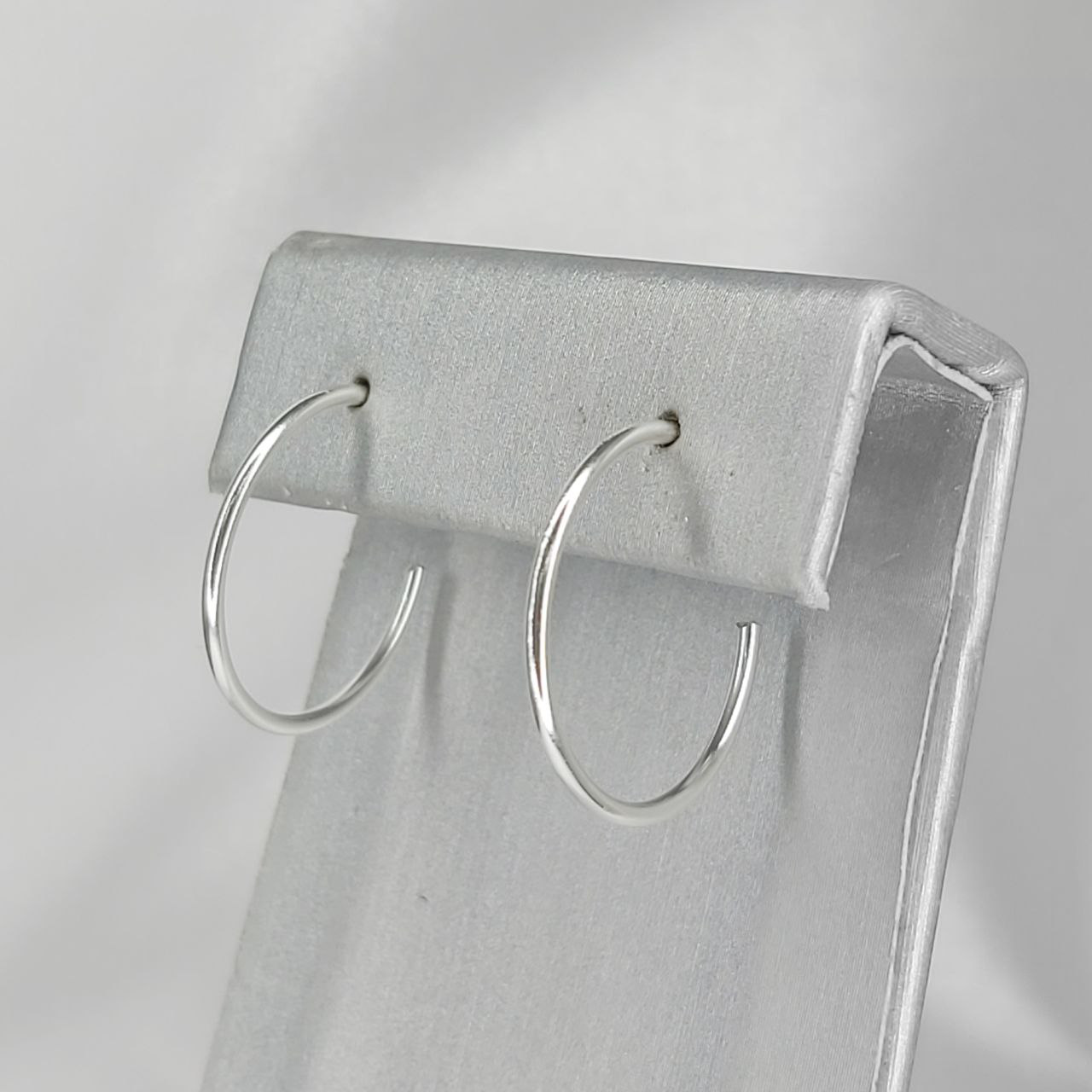 Aros argollas finas en plata