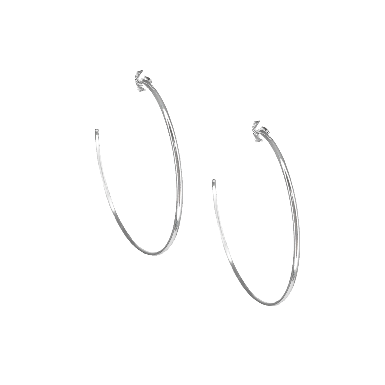 Aros argollas finas en plata