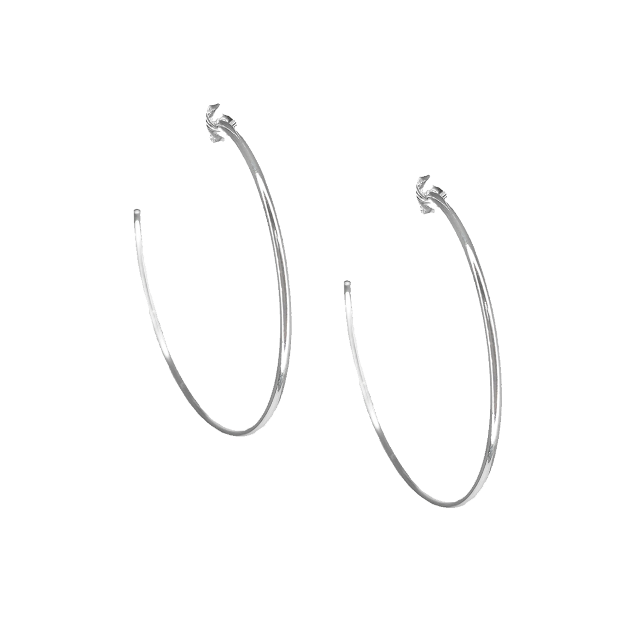 Aros argollas finas en plata