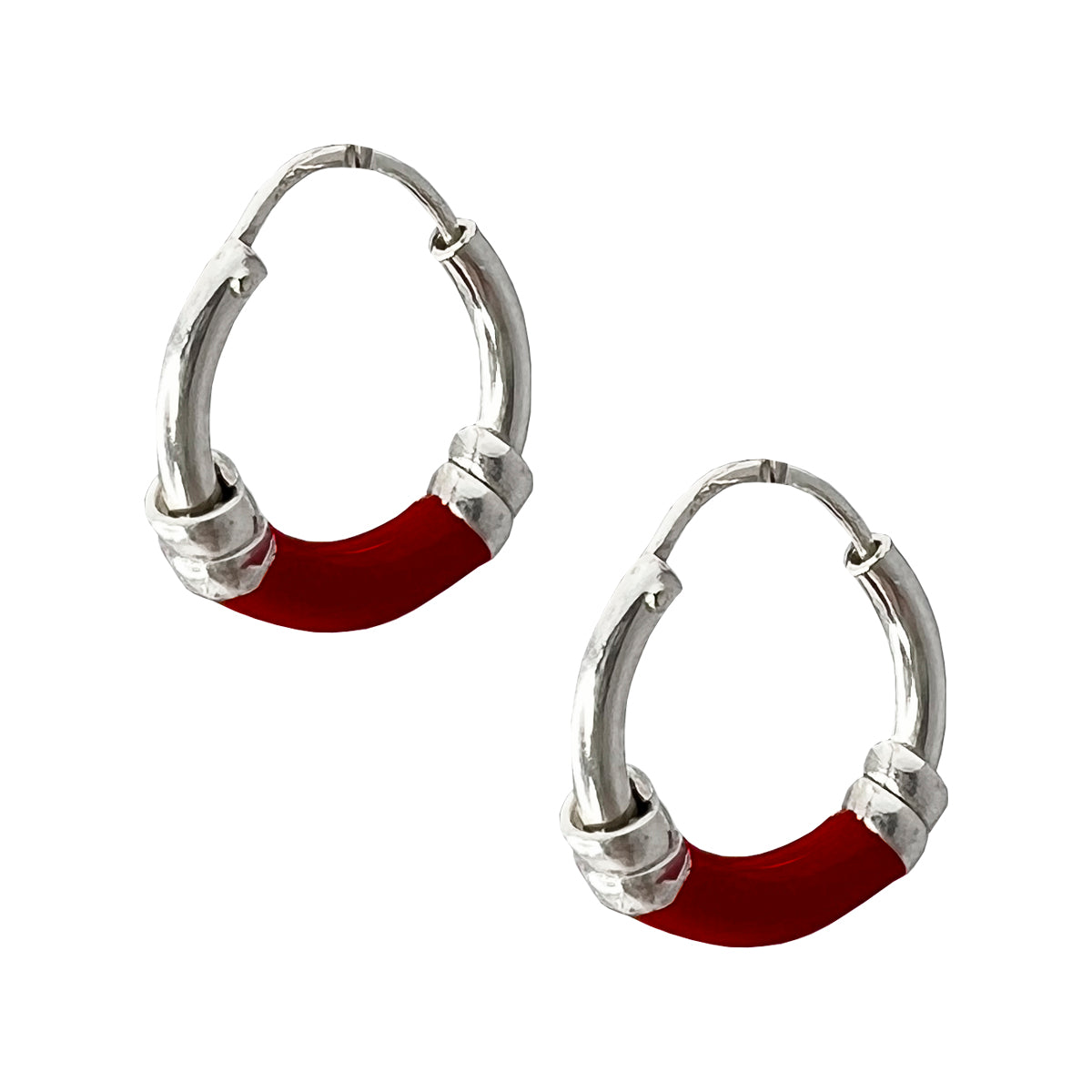 Aros argollas en Plata