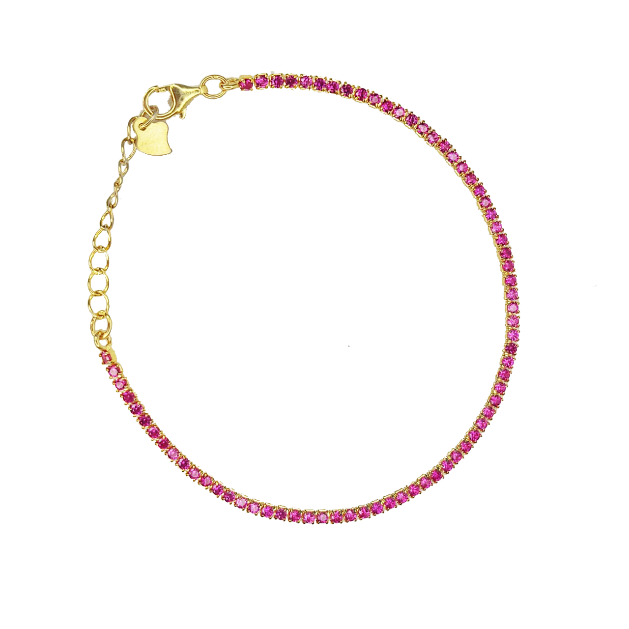 Pulsera en plata riviere