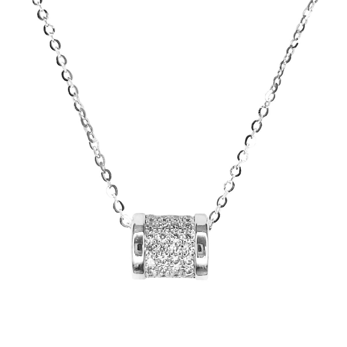 Conjunto collar/aros argollas en plata