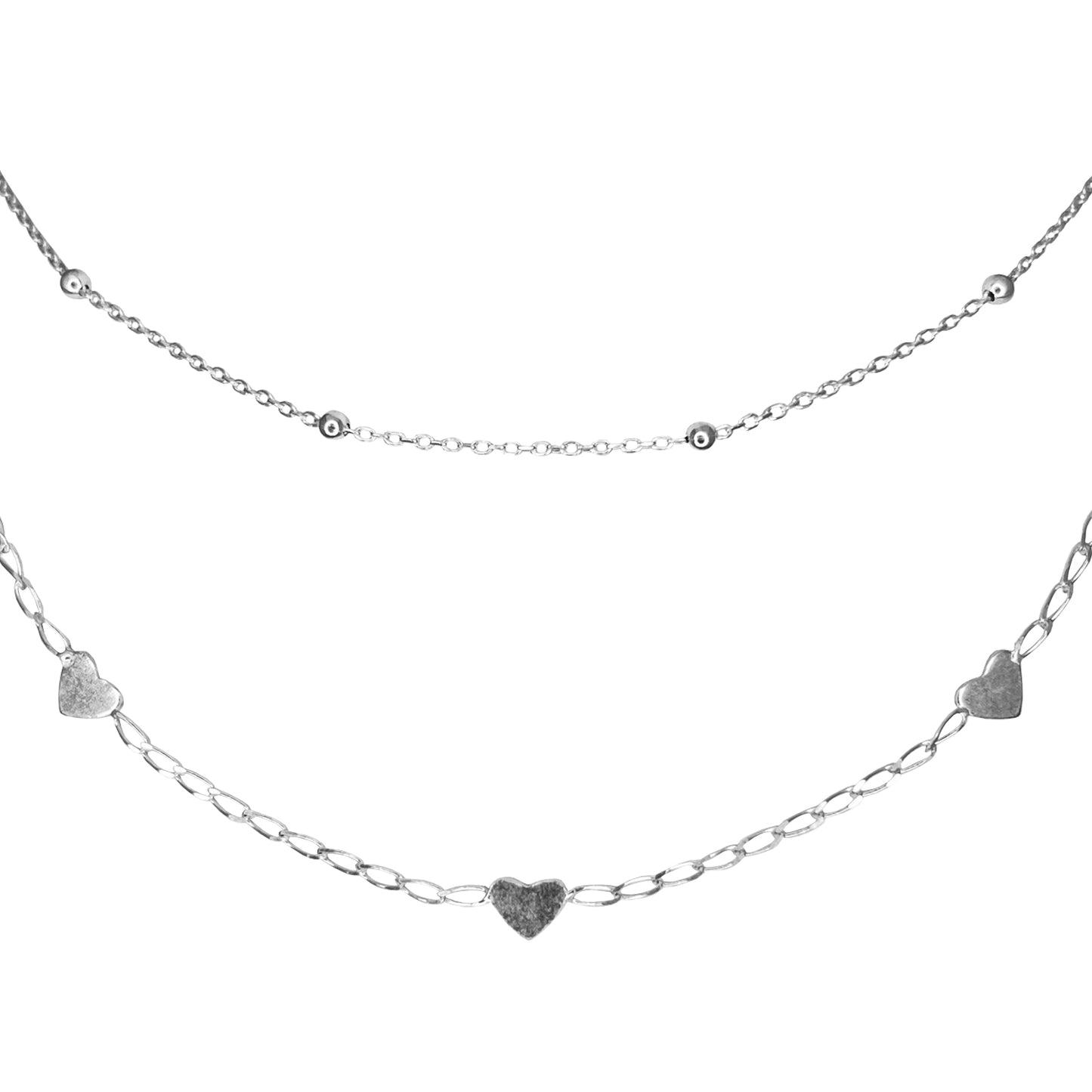 Conjunto collar/aros en plata