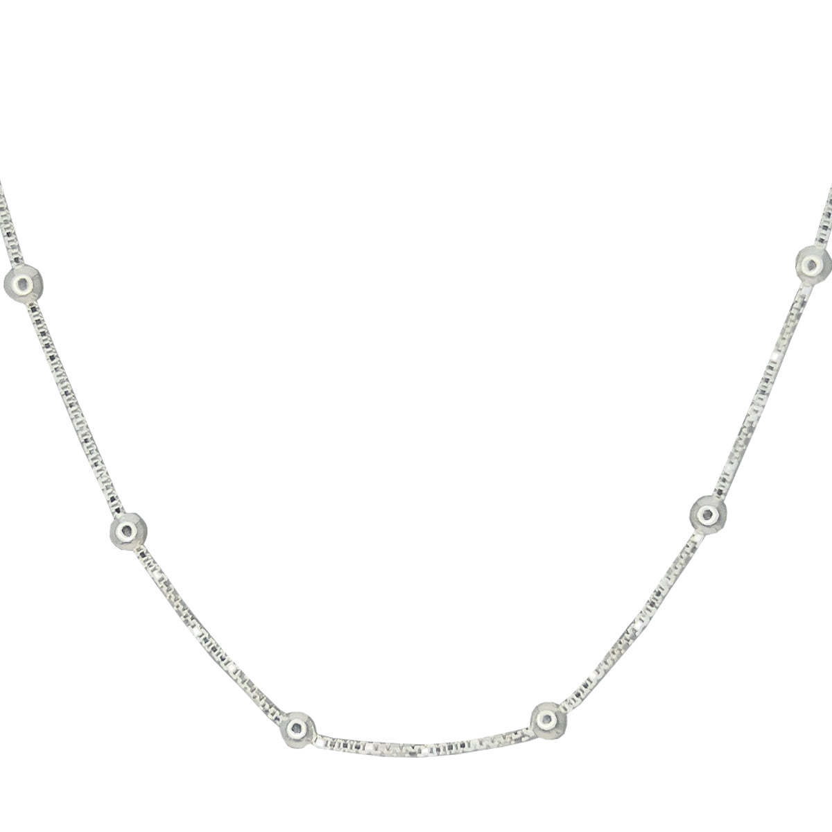 Conjunto collar/aros de bolitas en plata