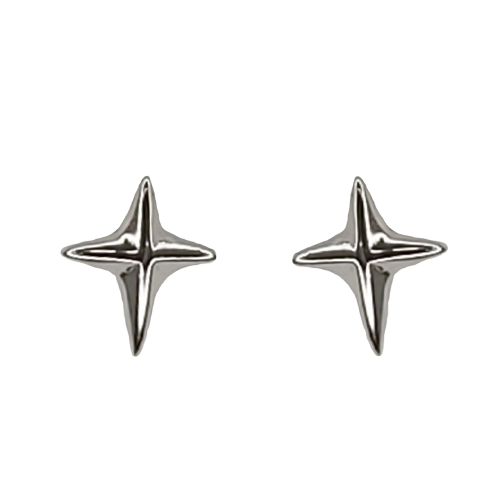 Aros estrella en plata