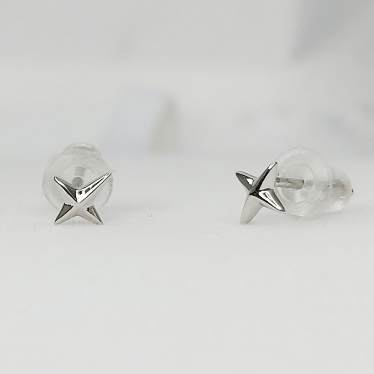 Aros estrella en plata