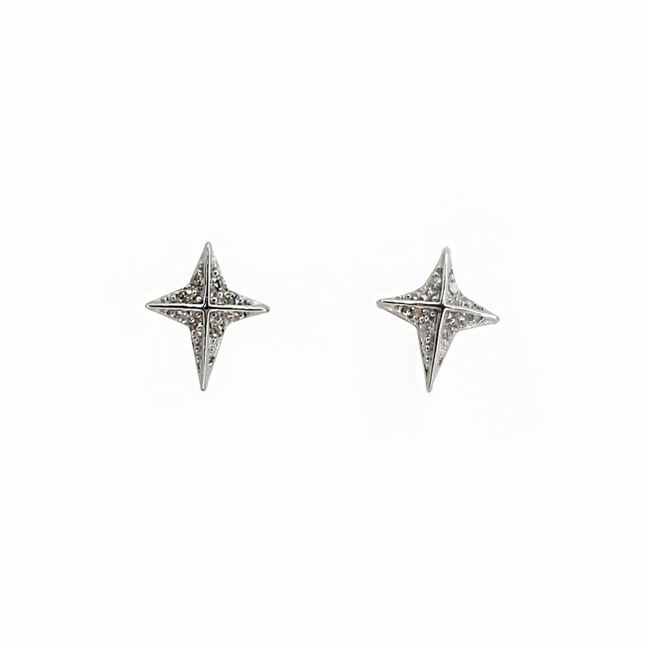 Aros estrella en plata