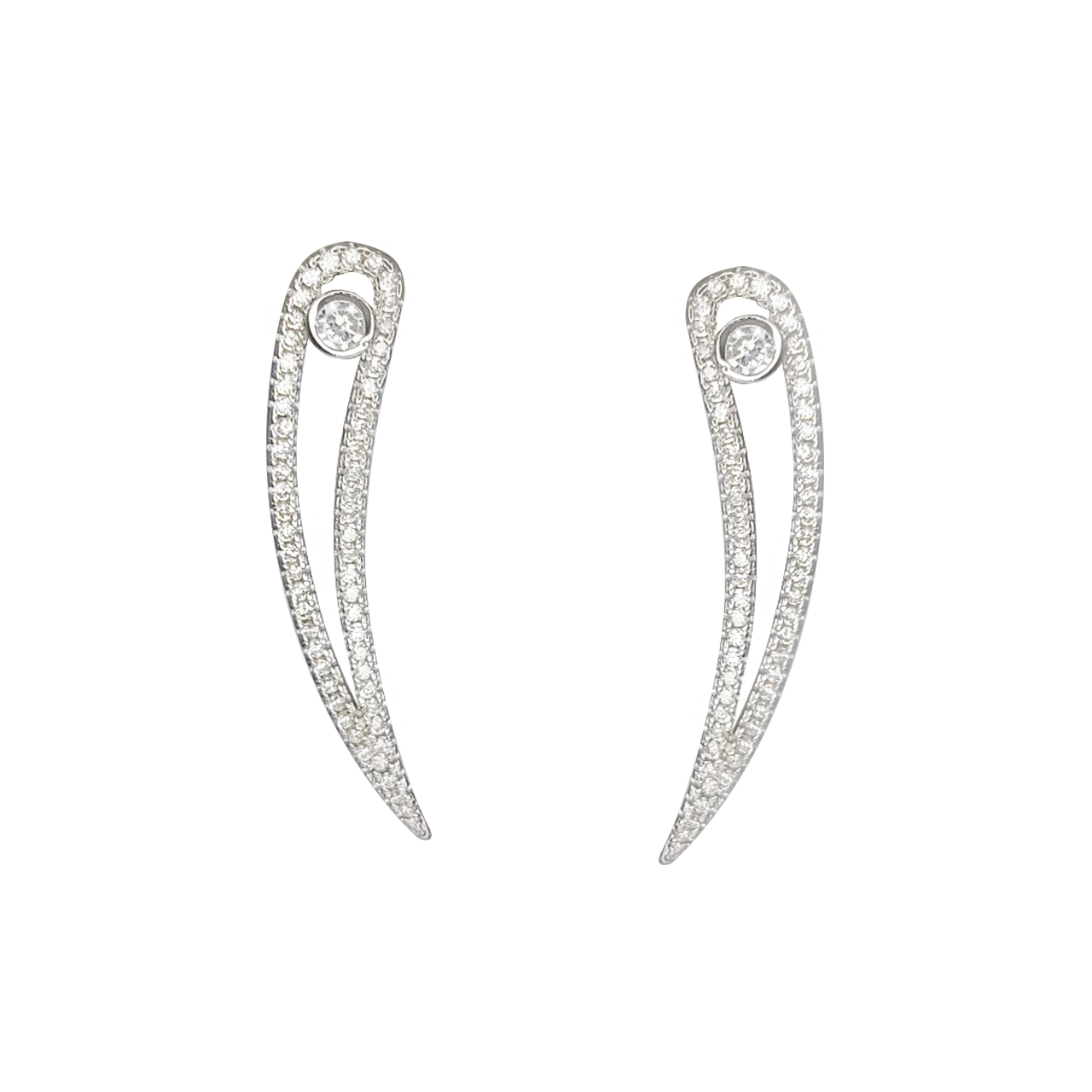 Aros trepadores en plata