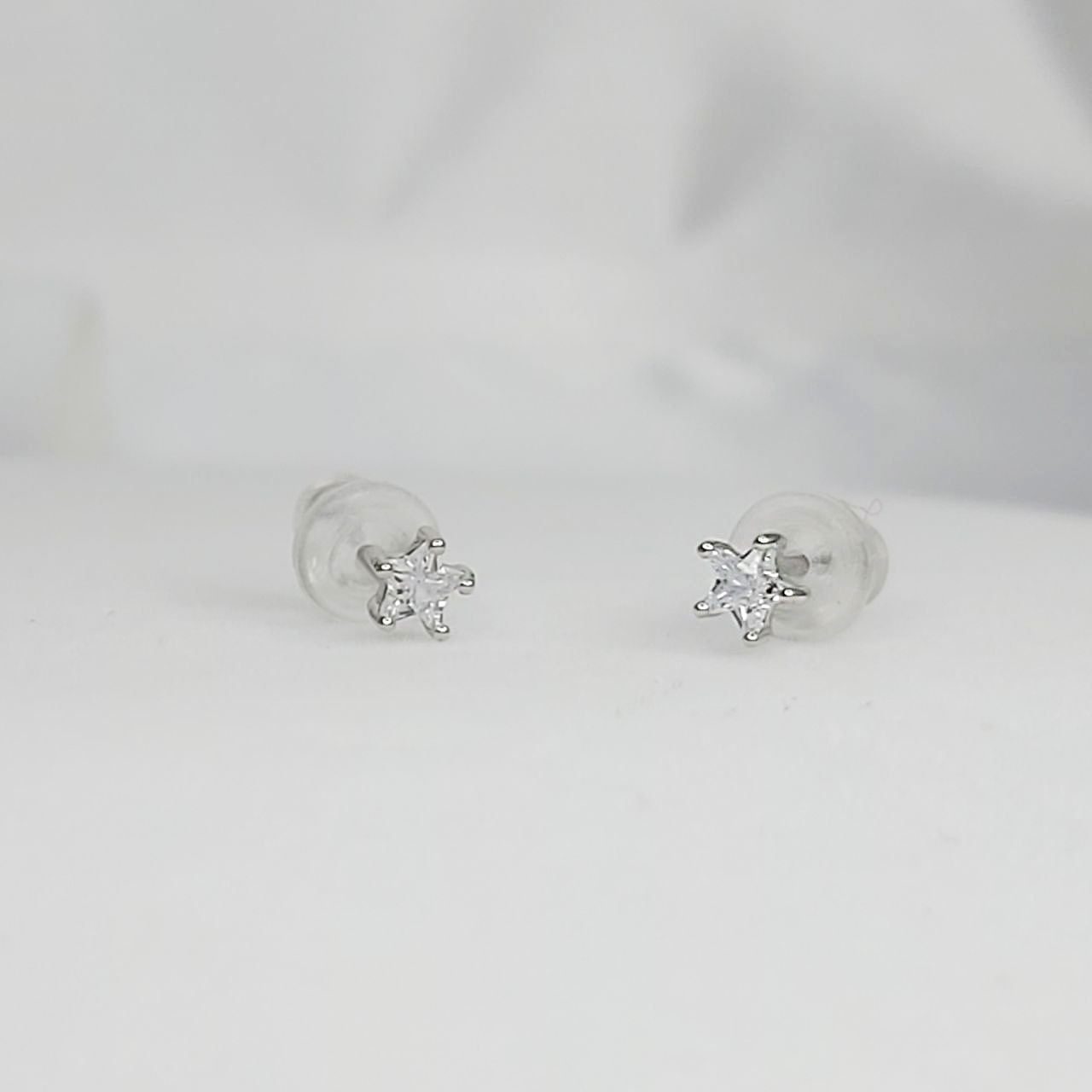 Aros estrella en plata