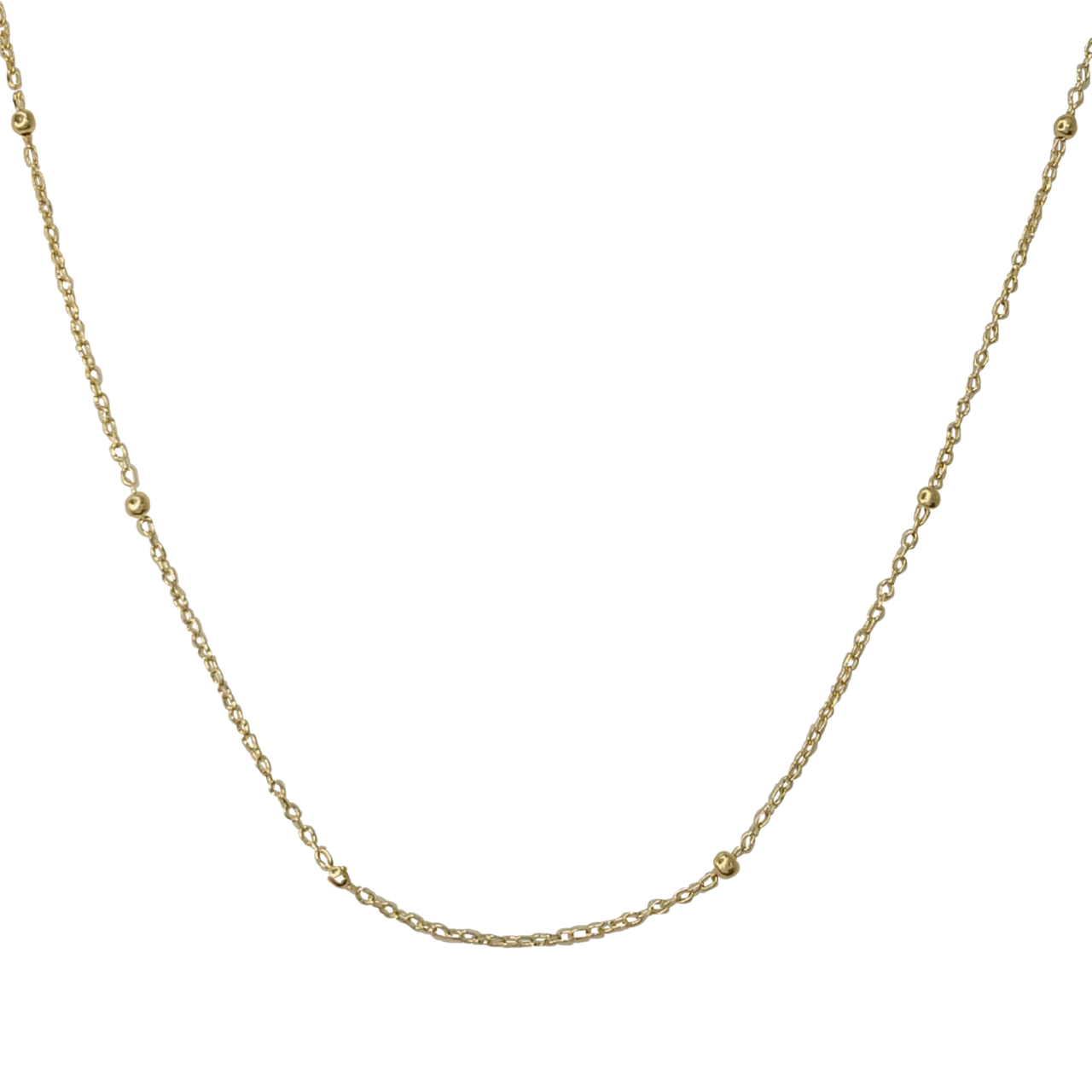 Collar en oro amarillo con Bolitas