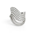 Anillo Elisa Oro Blanco - Anillo Oro Italiano 18k