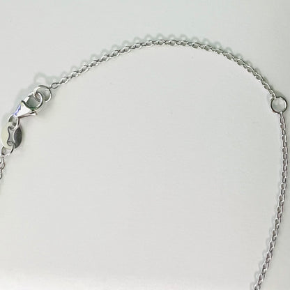 Collar en plata punto de luz Moissanita
