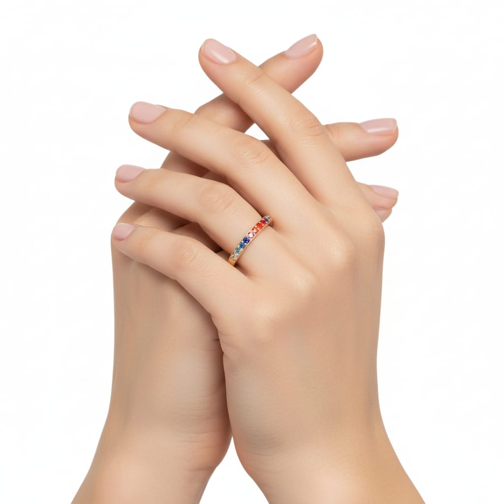 Anillo Oro amarillo Topacios