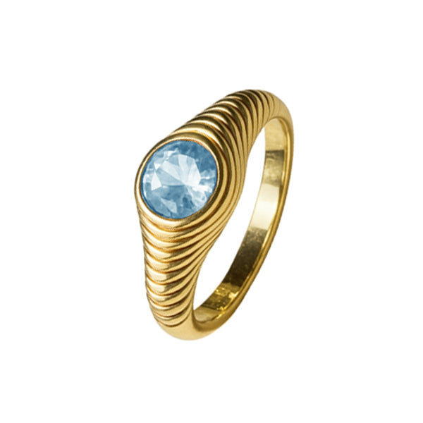 Anillo Topacio - Anillo Oro 18k