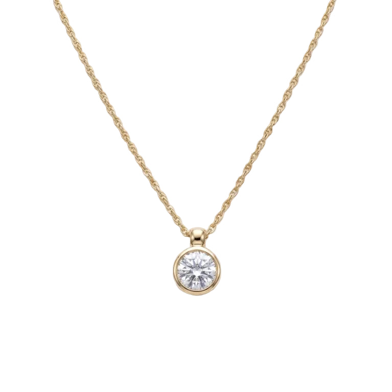 Collar Punto de Luz a la Inglesa - Collar Oro 18K