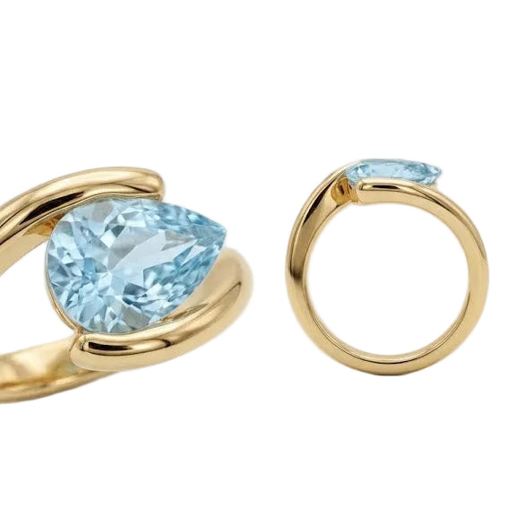Anillo Gota de Luz - Anillo Oro 18k
