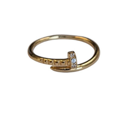 Anillo Oro 18 Kilates Martillo Gold