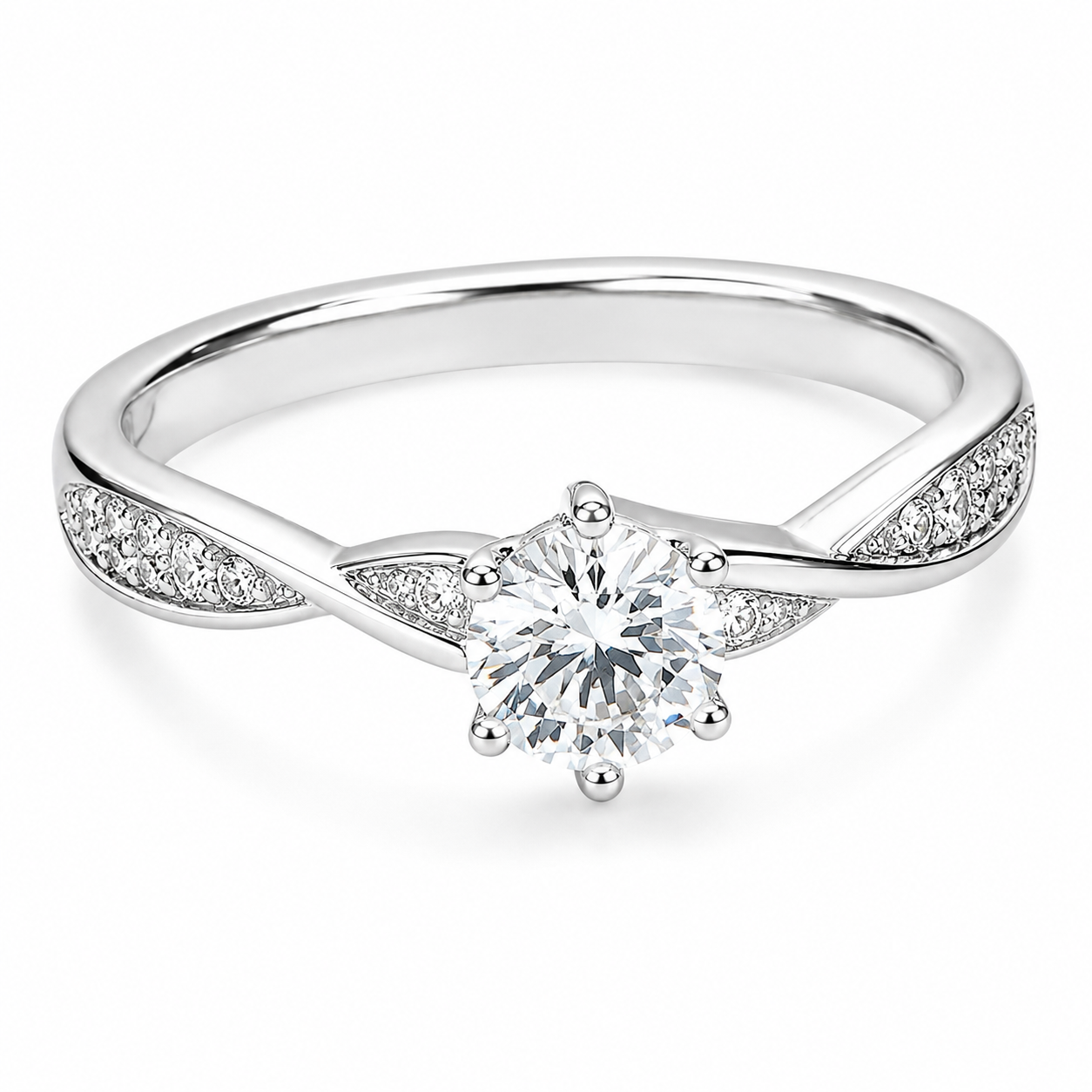 Anillo Solitario Infinitos - Plata 925