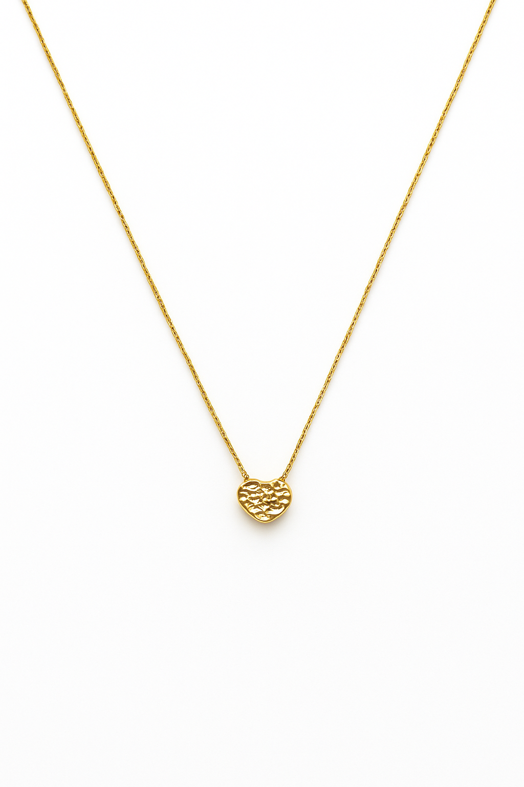 COLLAR CORAZON RUGOSO