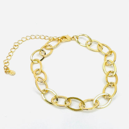 Pulsera eslabones baño de oro