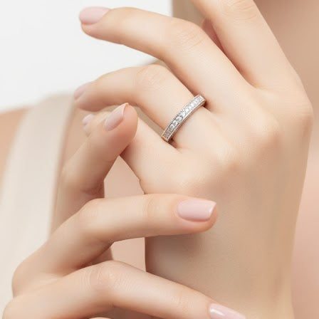 Anillo Cintillo Lorena - Anillo Plata 925