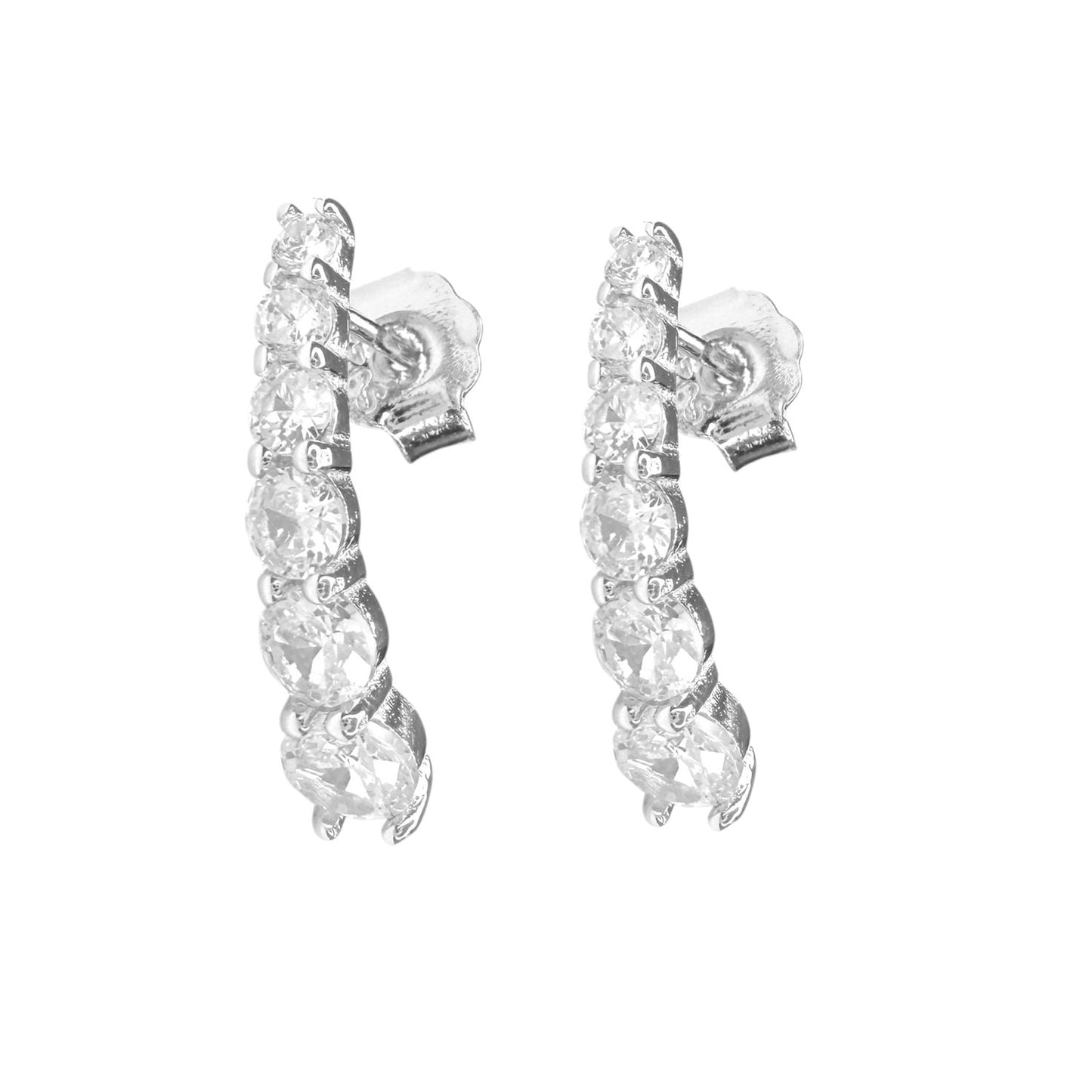 Aro Plata 925 cascada de zircones