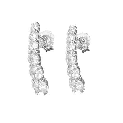 Aro Plata 925 cascada de zircones