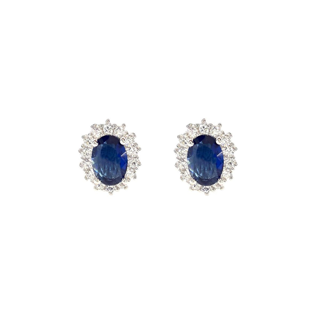 Aros Blue moon - Aros Plata 925