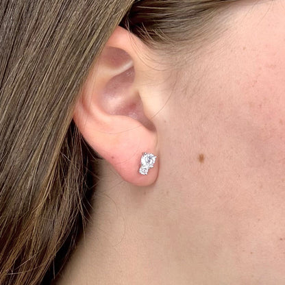 Aro Plata 925 doble lucero