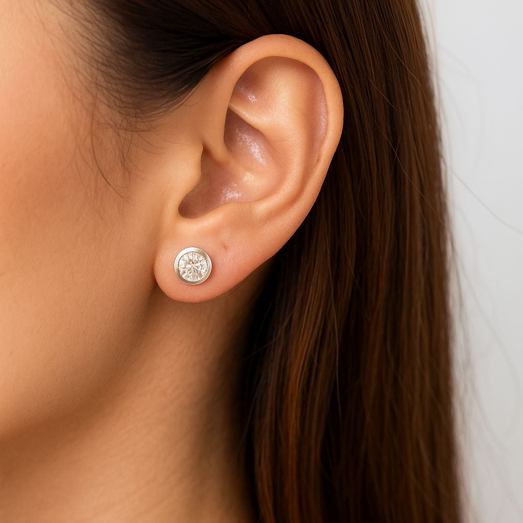 Aros punto de luz - Aros Plata 925