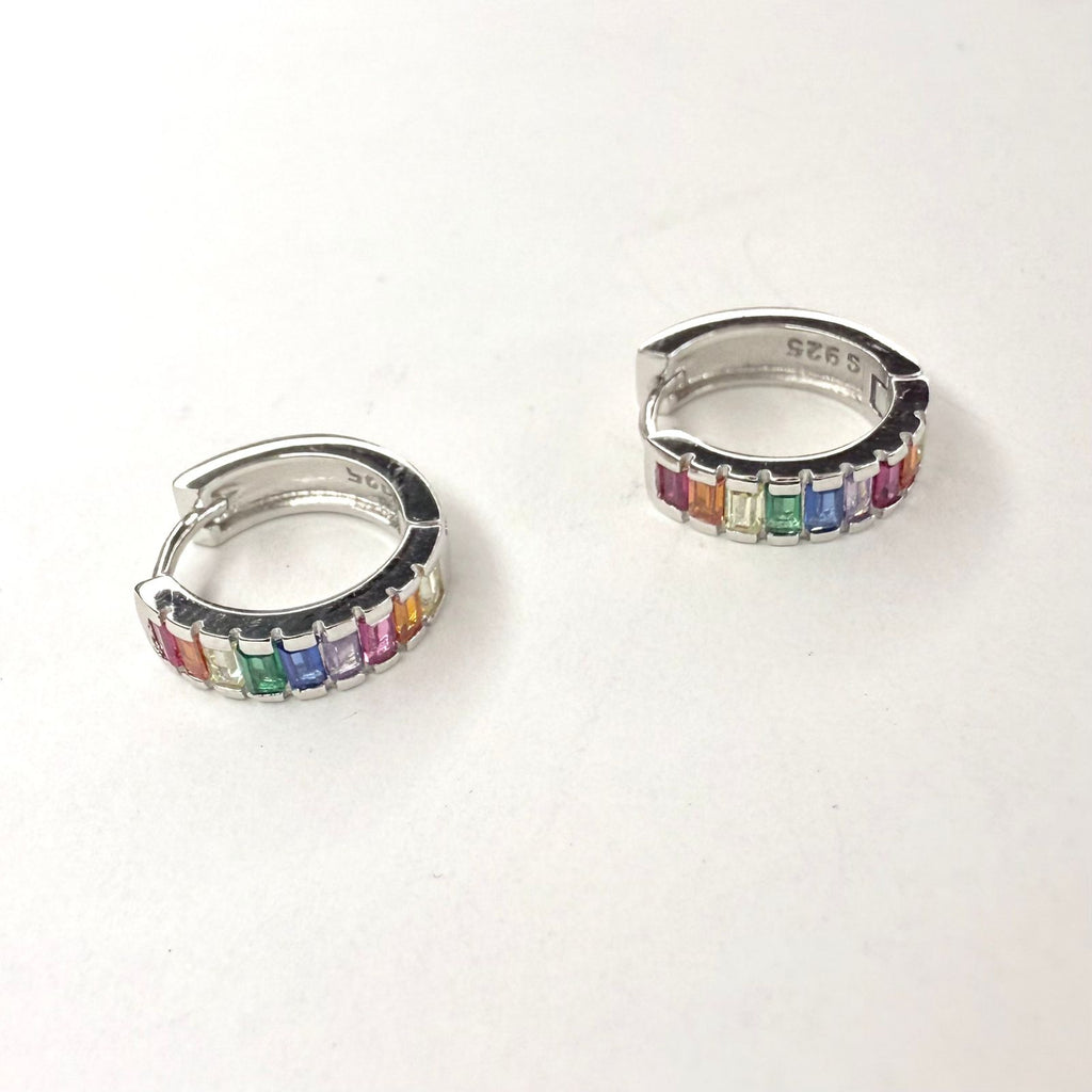 Aros Argolla multicolor - Aros Plata 925
