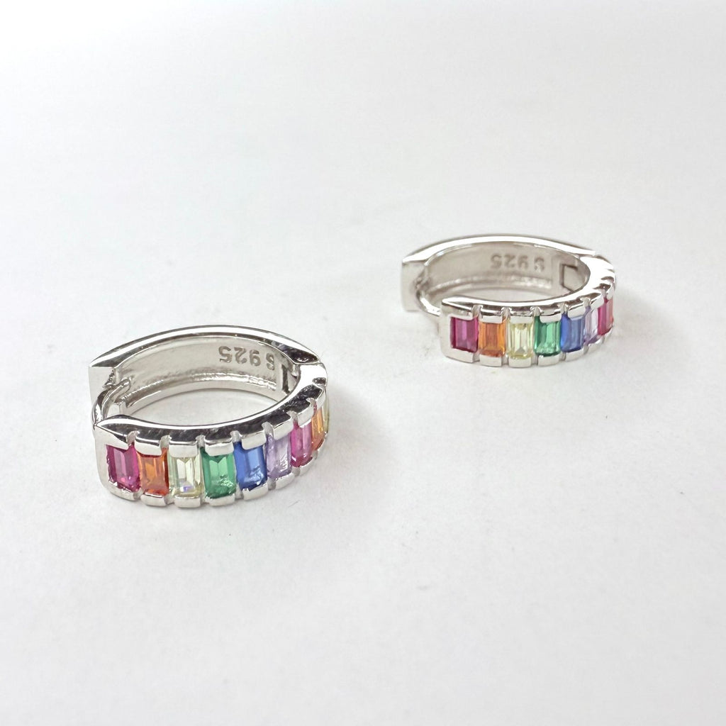 Aros Argolla multicolor - Aros Plata 925
