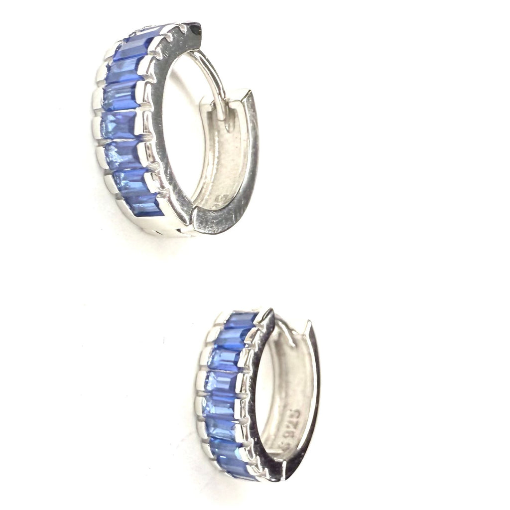 Aros Argolla blue - Aros Plata 925