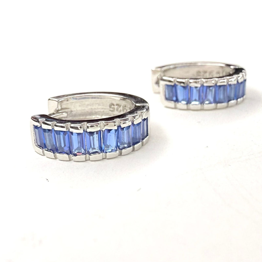 Aros Argolla blue - Aros Plata 925