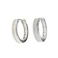 Aros gran Argolla riel zirconia - Aros Plata 925