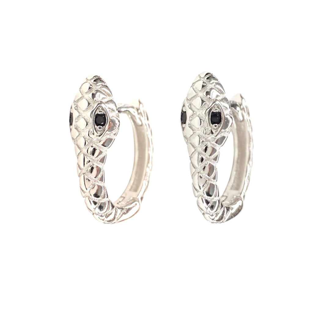 Aros Argolla serpiente - Aros Plata 925