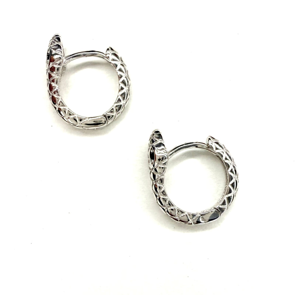 Aros Argolla serpiente - Aros Plata 925