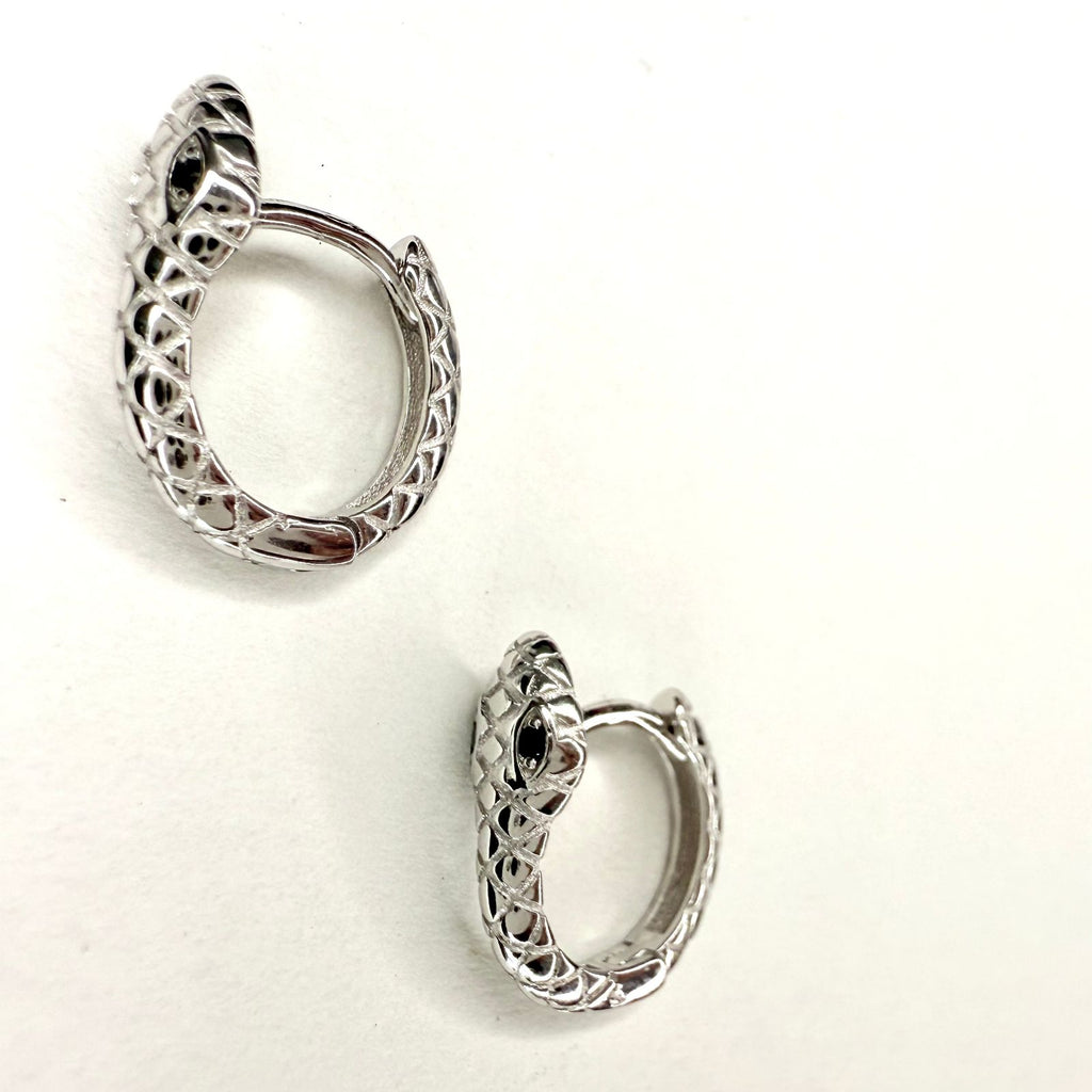 Aros Argolla serpiente - Aros Plata 925