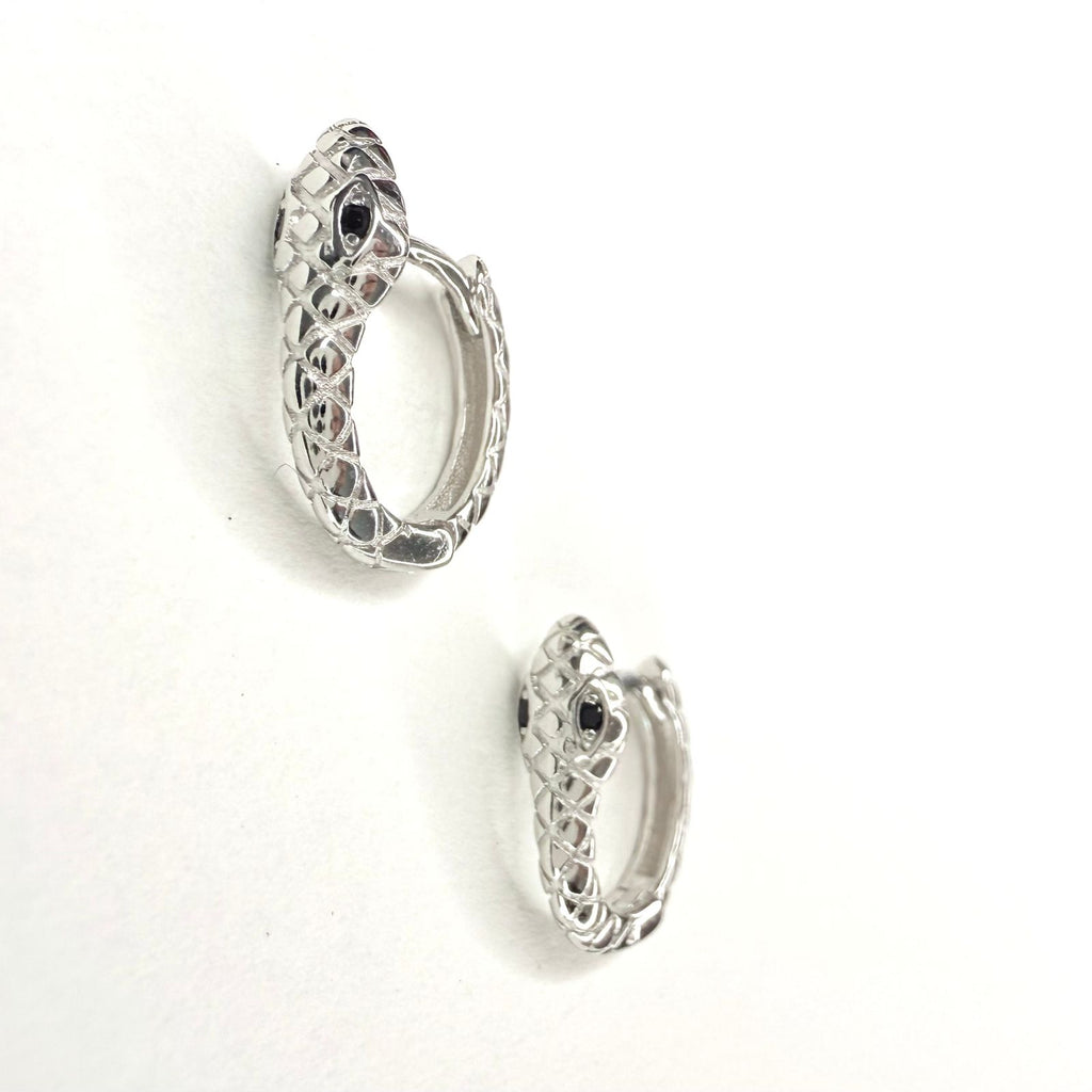 Aros Argolla serpiente - Aros Plata 925