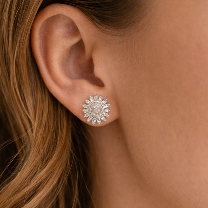 Aros Rosa  - Aros Plata 925