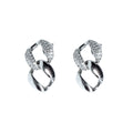 Aros Cadena Doble - Aros Plata 925