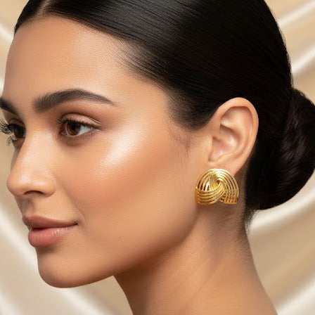 Aros Cecil - Aros Bañados en Oro Amarillo