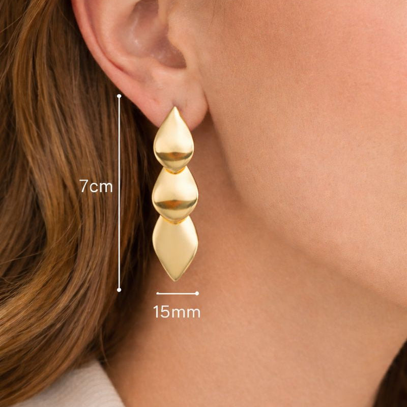 Aros Ciclamen - Aros Bañados en Oro Amarillo