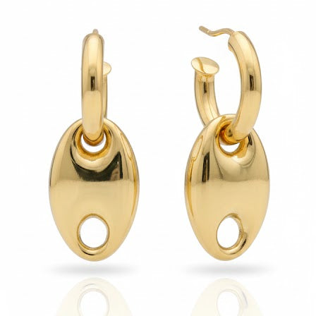 Aros Violeta - Aros Bañados en Oro Amarillo